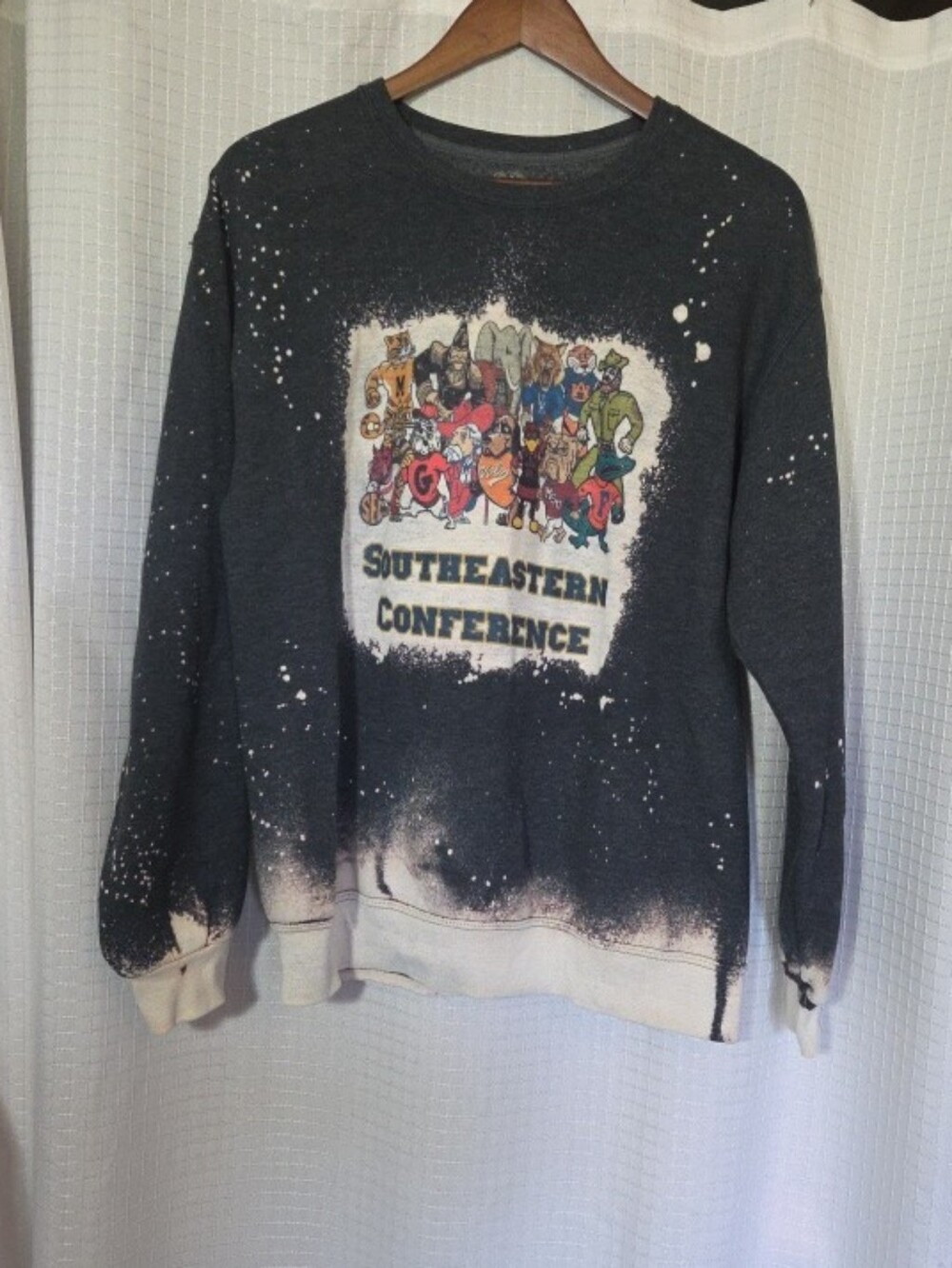 VTG Southeastern Conference SEC College Football Mascots Crewneck Sweatshirt M